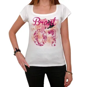 01, Brant, Women's Short Sleeve Round Neck T-shirt 00008