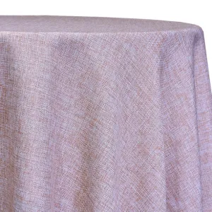 1pc - Imitation Burlap Table Linen 110" Round - Blush