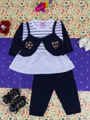 3Mth - 9Mth Navy Blue Baby Suit For Newborn NBS121