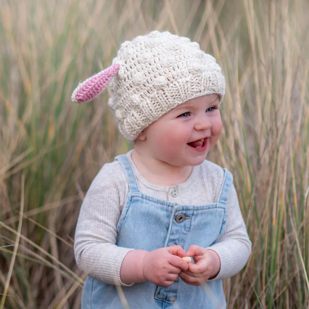 Acorn Kids: Lamb Beanie Cream