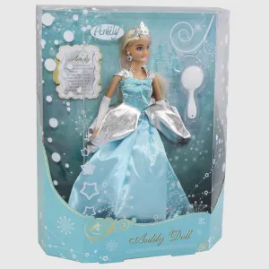 Anlily Doll Snow White Blue Dress Long Blonde Hair