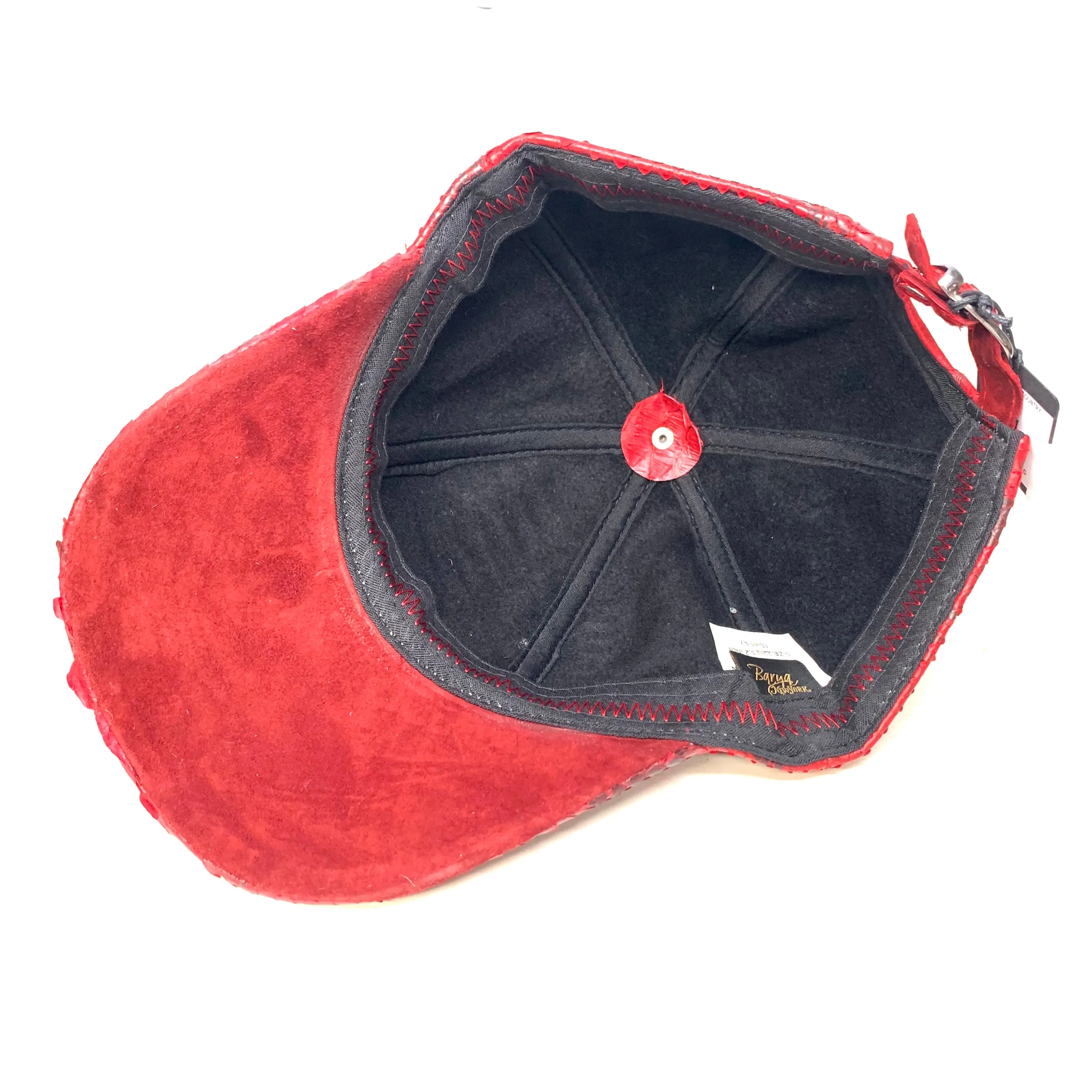 Barya NewYork All-Over Red Python Strap-Back Base Ball Hat