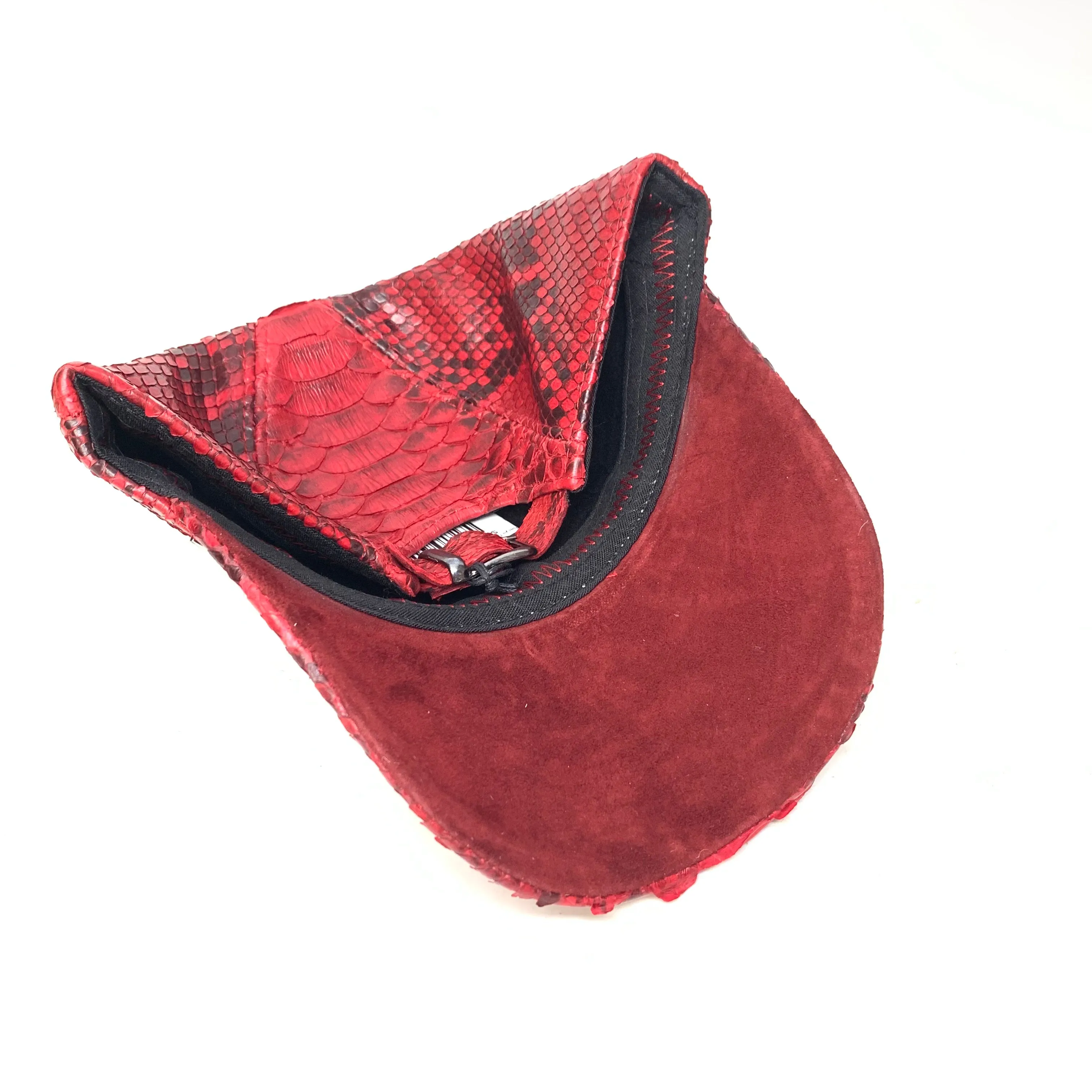 Barya NewYork All-Over Red Python Strap-Back Base Ball Hat