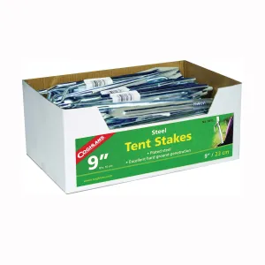 COGHLAN'S 9810 Tent Stake, 9 in L, Steel