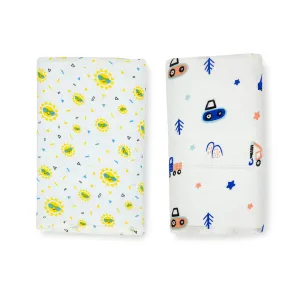 Combo- Organic Muslin Swaddle- baby Towel(Pack of 2)