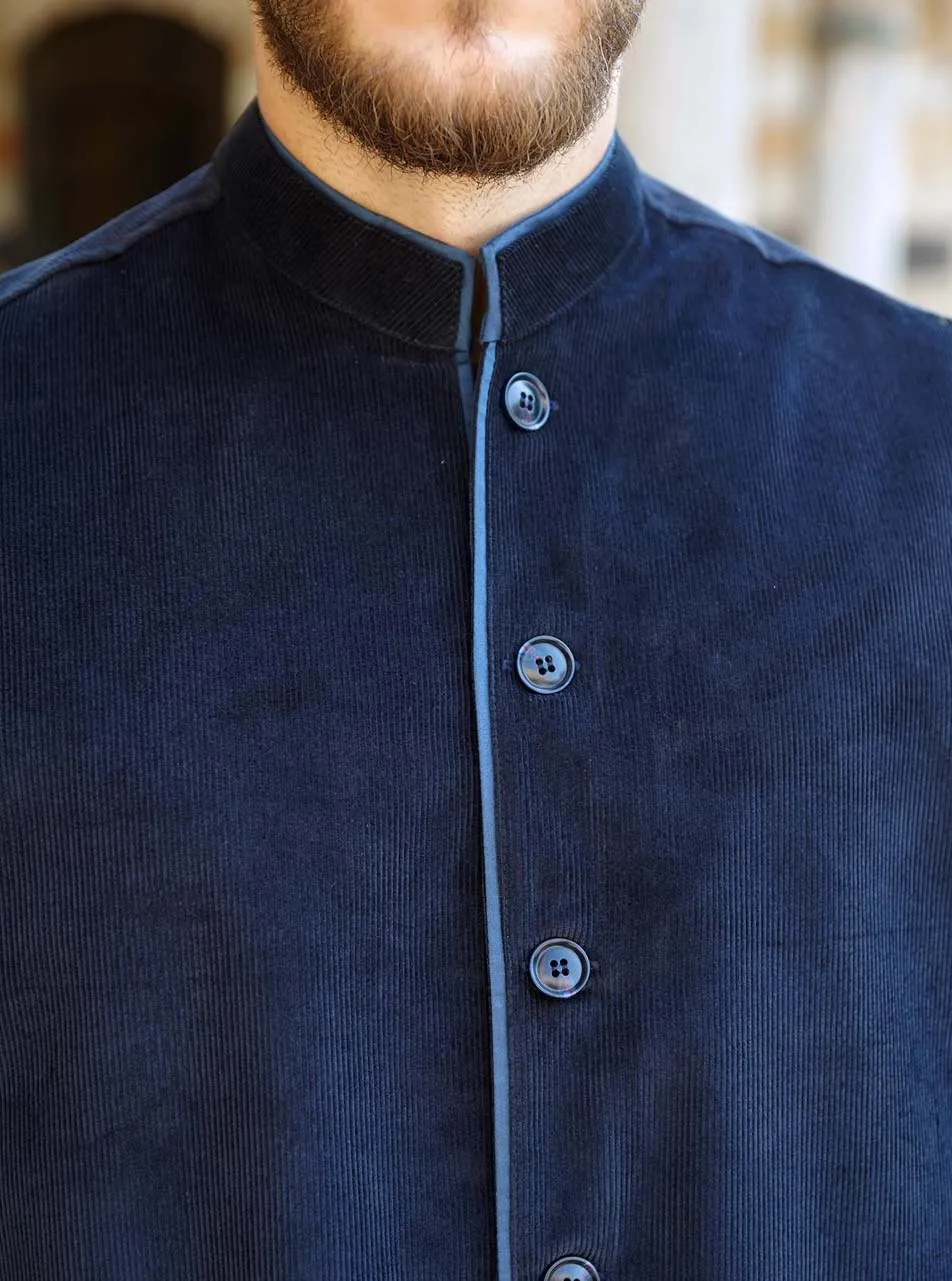 Contrast Trim Corduroy Jubba