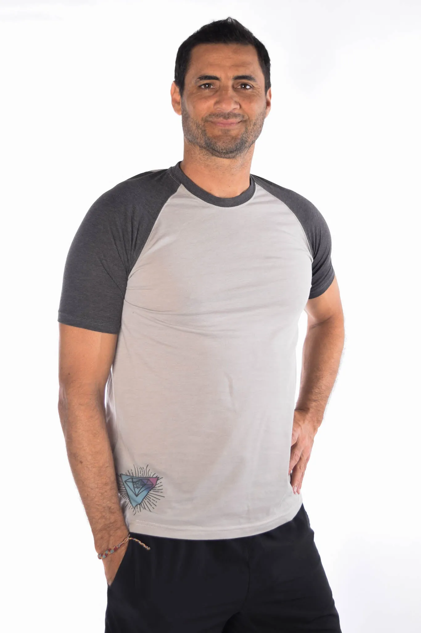 Full Chakra Back Short Sleeve Raglan