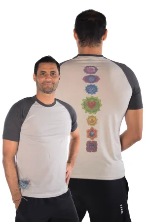 Full Chakra Back Short Sleeve Raglan