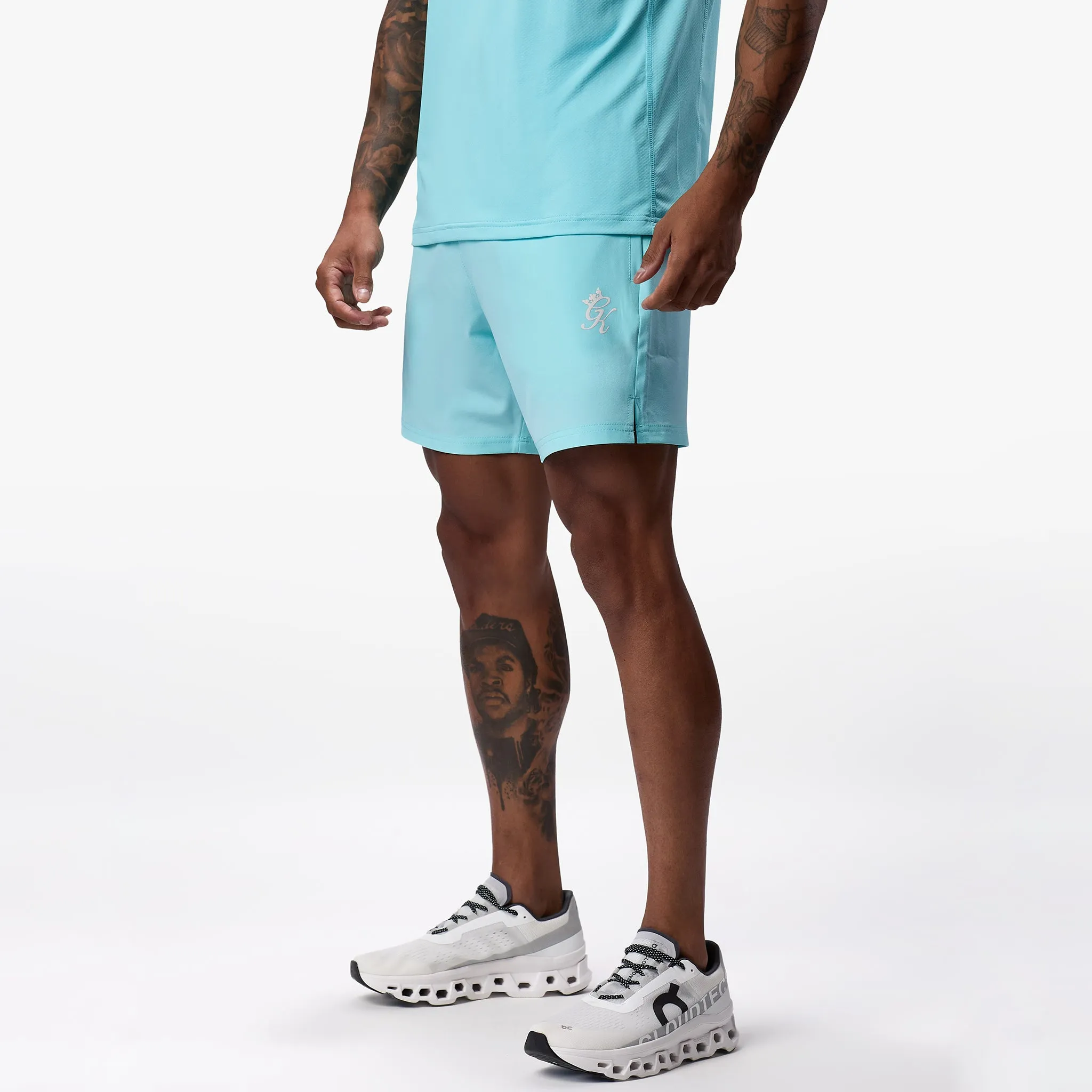 Gym King Energy Short - 6'' - Aqua Sky