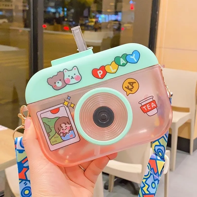 Kawaii Camera Water Bottles