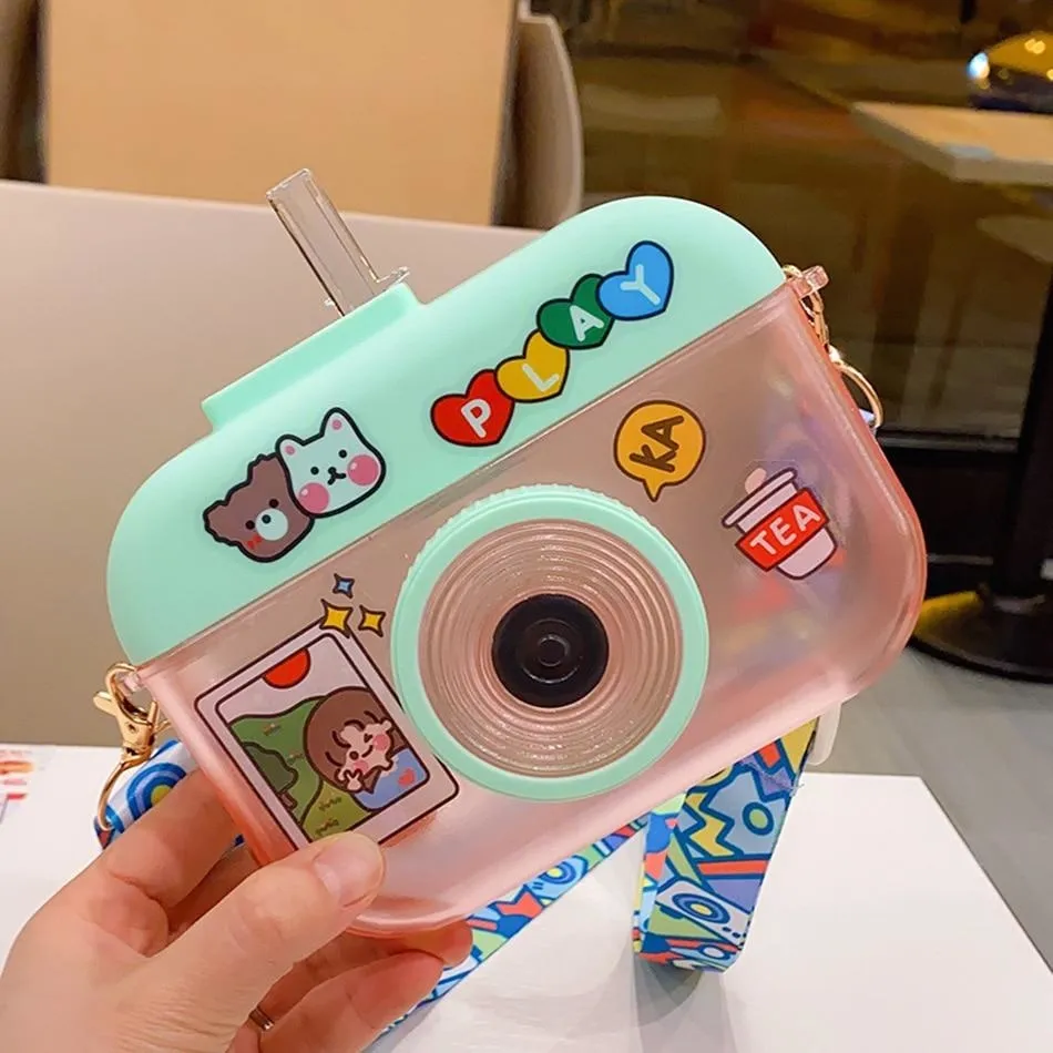 Kawaii Camera Water Bottles