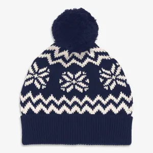 Kids snowflake fair isle beanie