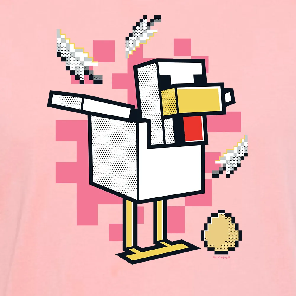 Minecraft Jolly Mobs Chicken Adult Short Sleeve T-Shirt