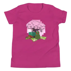 Minecraft Trails & Tales Cherry Blossom Sniffer Kids T-Shirt