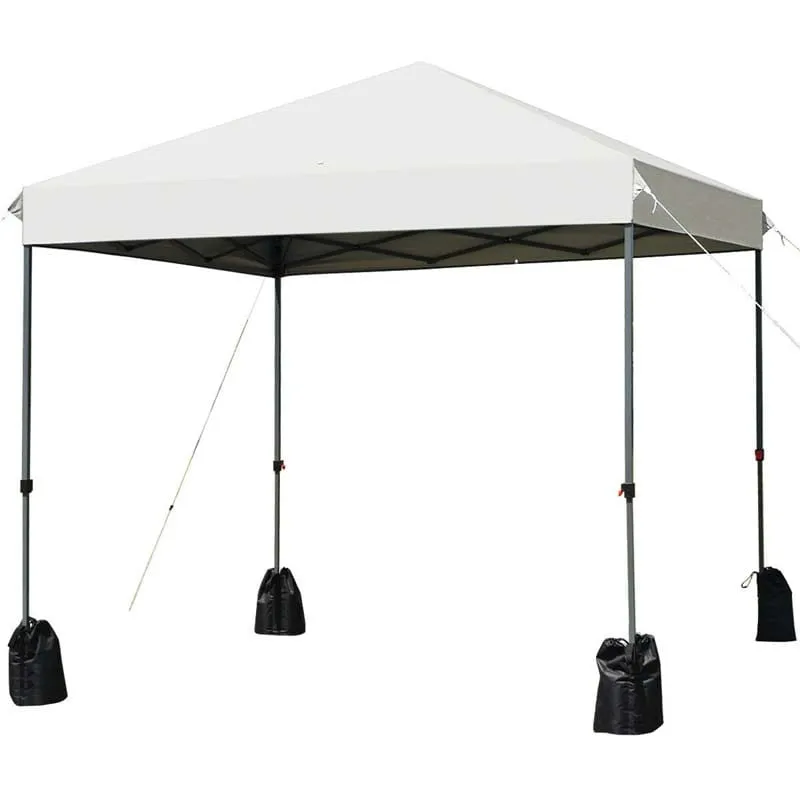 PulseMartix  8’ x 8' Outdoor Pop up Canopy Tent Instant Shelter Canopy with Roller Bag & 4 Sand Bags