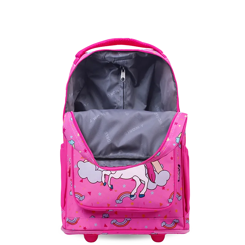 Sparkle 15 Inch Kids Rolling Backpack / Carry On