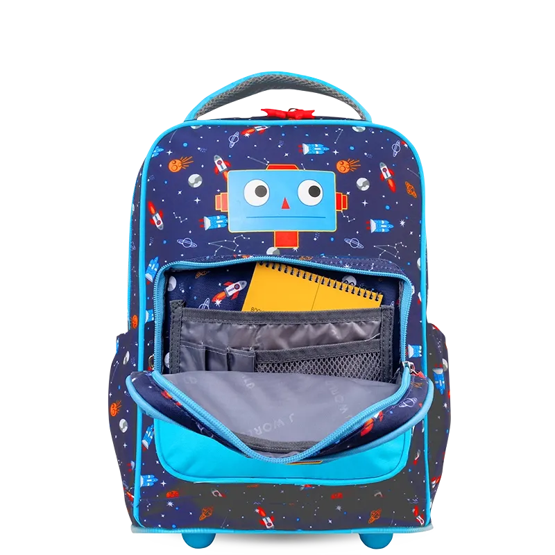 Sparkle 15 Inch Kids Rolling Backpack / Carry On