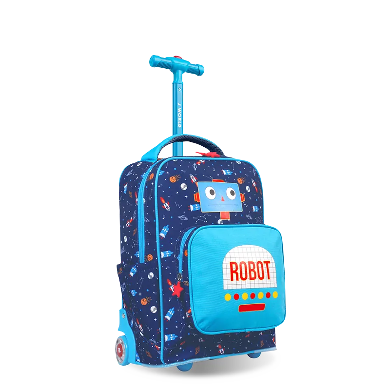 Sparkle 15 Inch Kids Rolling Backpack / Carry On