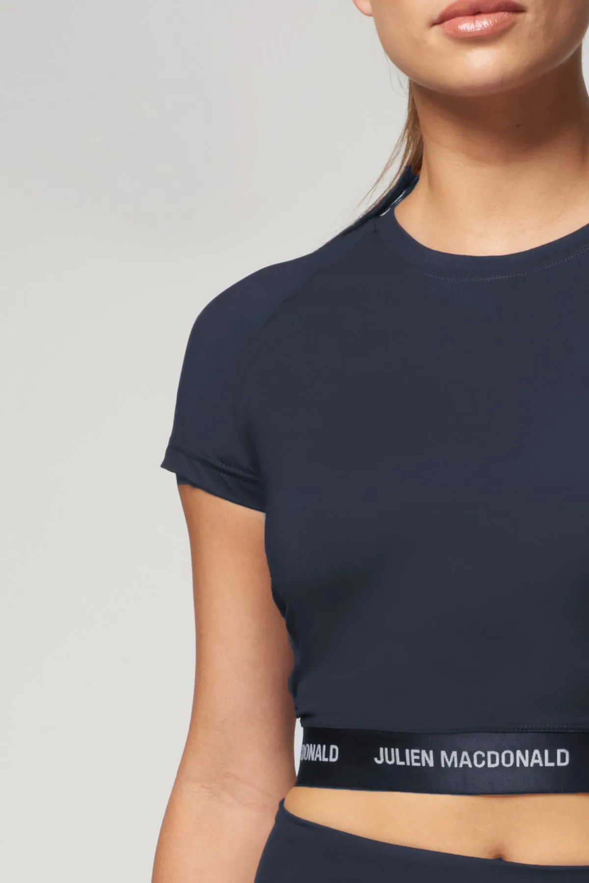 St Tropez Cropped Tee Slate