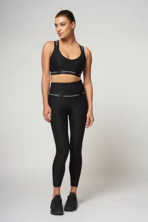 St Tropez Cross Back Bra Black   St Tropez Leggings Black