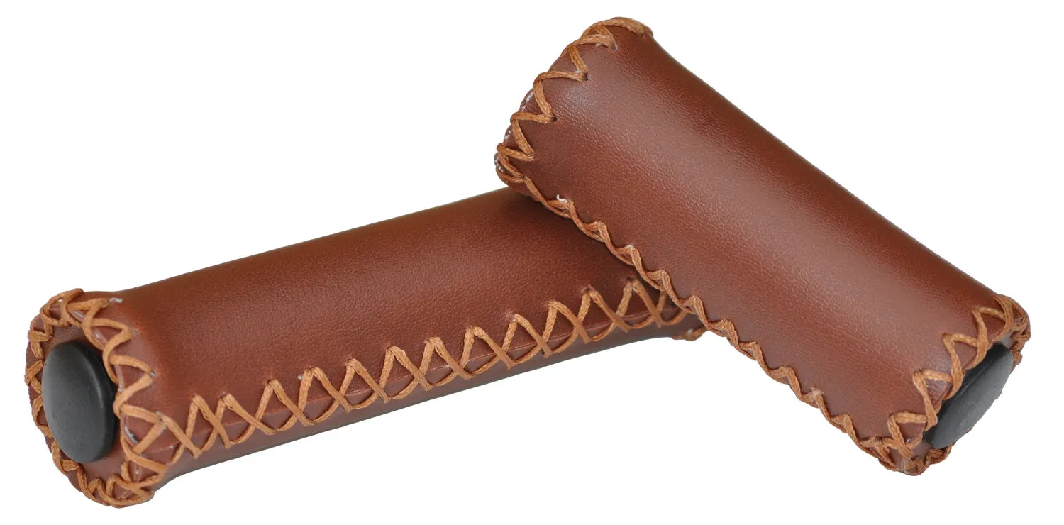 Synthetic Leather Grips VLG142A for 3/7 Speed beach cruiser bikes, city bikes, hybrid bike