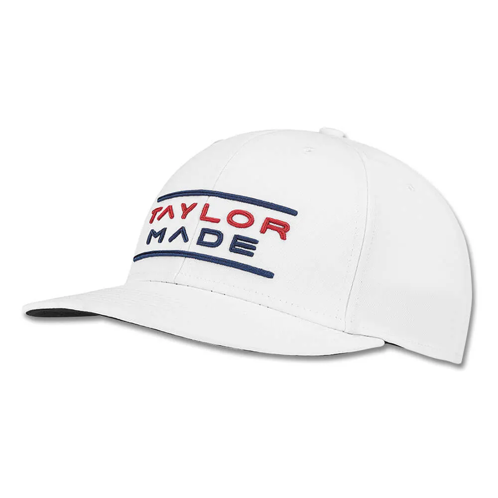 TaylorMade Stretchfit Flatbill Hat Golf Cap 2023