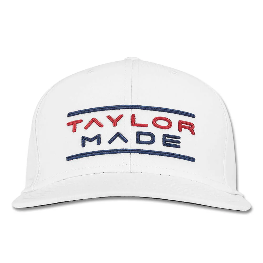 TaylorMade Stretchfit Flatbill Hat Golf Cap 2023