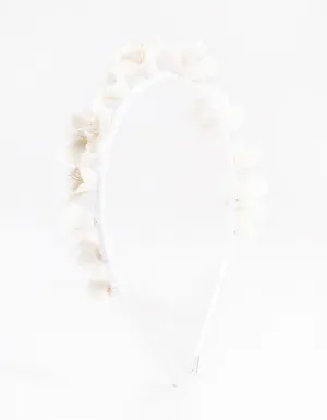 White Flower Headband