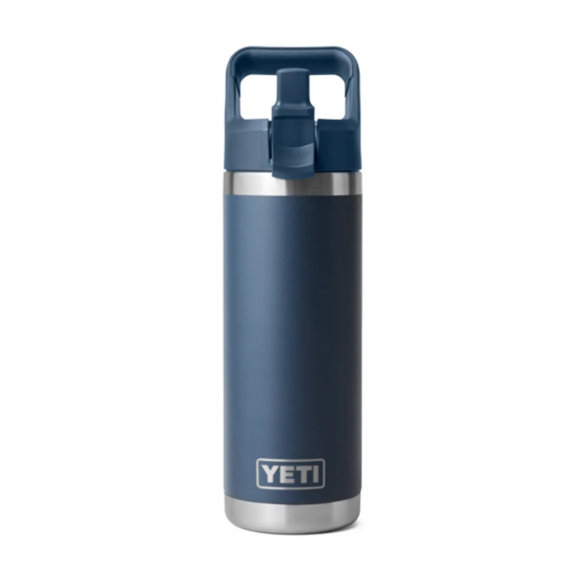 YETI Rambler 18 oz. Bottle With Straw Cap, Navy